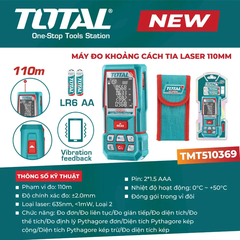 Máy đo khoảng cách tia laser 110mm-TOTAL-TMT510369