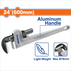 Mỏ lết mở ống tay cầm nhôm 600mm(24")-Wadfow WPW9124