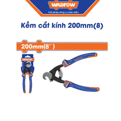 Kìm cắt kính 200mm(8") (đầu móc)-Wadfow WPL0C03