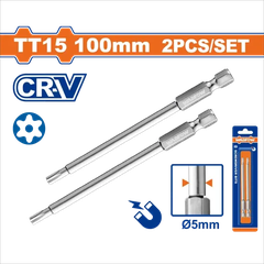 Bộ 2 Mũi vặn vít 1/4"-TT15-Wadfow WSV9KT15