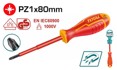 Tua vít bake cách điện PZ2x100 -TOTAL-THTISPZ2100