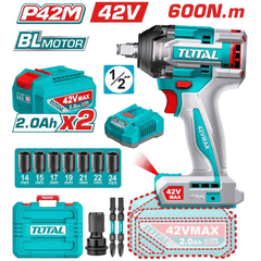 Máy khoan bê tông không chổi than dùng pin 42V-TOTAL-TRHLI422882