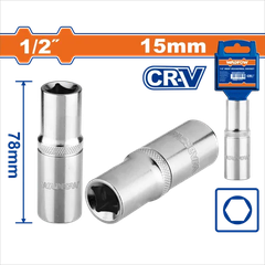 Đầu tuýp dài 1/2"-15mm-Wadfow WSC7215