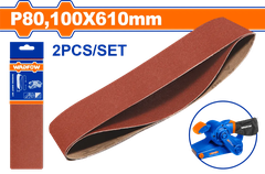 Giấy nhám vòng 100x610mm P80 Wadfow  WZA3E80