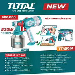 Máy phun sơn 530W-TOTAL-TT45061