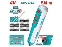Máy siết vít dùng pin Lithium-Ion 4V (không kèm sạc)-TOTAL-TSDLI04062