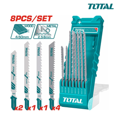 Bộ 8 lưỡi cưa lọng nhôm, gỗ và kim loại -TOTAL-TACSD7386