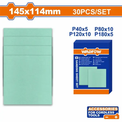 Bộ 30 giấy nhám 145X114mm WADFOW WSD145114