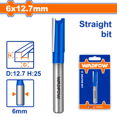 Mũi phay gỗ thẳng 6x12.7mm Wadfow  WRG1404