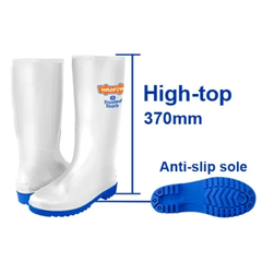 Ủng cao trắng đi mưa size 39-Wadfow WRB2L39