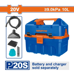 Máy hút bụi dùng pin 20V-10L (không kèm pin và sạc) Wadfow  WQV2A10