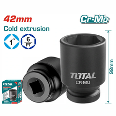 Đầu tuýp đen lục giác vuông 1" impact 42mm -TOTAL-THHISD0142L