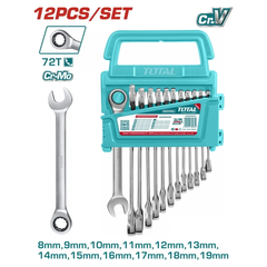 Bộ 12 cờ lê vòng miệng xoay chiều-TOTAL-THT102RK0126