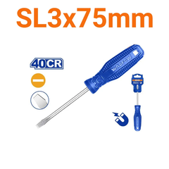 Tua vít dẹp SL3x75mm-Wadfow WSD3233