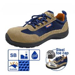 Giày bảo hộ da lộn mũi thép size 43-Wadfow WSB2543