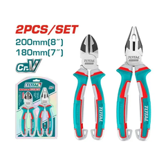 Bộ 2 kềm răng 8" & kềm cắt 7" -TOTAL-THT2K0206