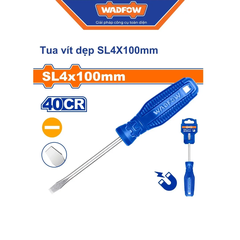 Tua vít dẹp SL4X100mm-Wadfow WSD3244
