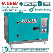 Tổ máy phát điện dùng dầu 6.5kW-TOTAL-TP265001