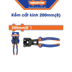 Kìm cắt kính 200mm(8") (đầu kẹp)-Wadfow WPL0C04