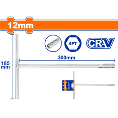 Tay vặn chữ T đầu lục giác 12mm-Wadfow WTH1112