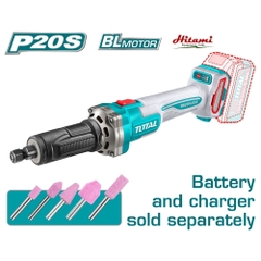 Máy mài khuôn không chổi than dùng pin 20V (không kèm pin & sạc)-TOTAL-TDGLI2001