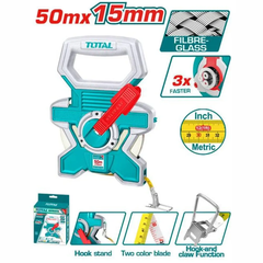 Thước dây sợi thủy tinh 100mx15mm-TOTAL-TMTF181006