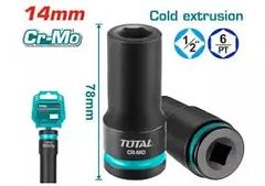 Đầu tuýp tác động sâu 1/2" 14mm -TOTAL-THDIS12142L