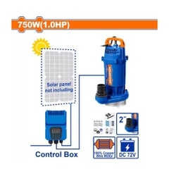 Máy bơm chìm năng lượng mặt trời (không bao gồm tấm năng lượng mặt trời) 750W(1.0HP) Wadfow WWPQDC03
