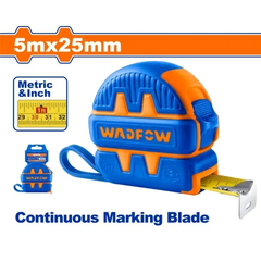 Thước kéo thép nền vàng 5x25mm-Wadfow WMT1230