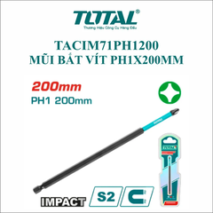 Mũi bắt vít PH1x200mm-TOTAL-TACIM71PH1200