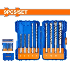 Bộ 9 mũi khoan bê tông SDS Plus WADFOW WHD6509