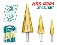 Bộ 3 mũi khoan bậc thang-TOTAL-TAC80401