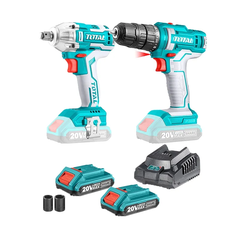 Bộ combo máy khoan TDLI200528 và máy siết buloong TIWLI2038 dùng pin 20V-TOTAL-TOSLI230702
