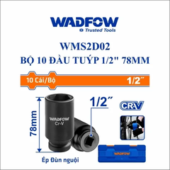 Bộ 14 đầu tuýp sâu 1/2"-Wadfow WMS4D02