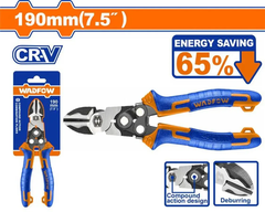 Kìm cắt trợ lực 7.5"/190mm-Wadfow WPL3768