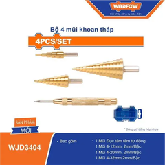 Bộ 4 mũi khoan tháp WADFOW WJD3404