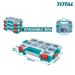 Hộp nhựa đựng linh kiện 12" -TOTAL-TPBX1121