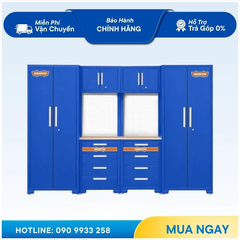 Bộ 6 Tủ lưu trữ đồ nghề trong gara 2700x472x1925mm-Wadfow WCS3A06