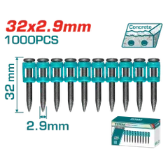 Bộ 10 đinh bê tông 32mm-TOTAL-TAC02321