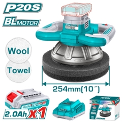 Máy đánh bóng không chổi than dùng pin  20V-TOTAL-TOPLI2025481