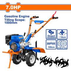 Máy xới đất dùng xăng 7.0Hp (giật nổ) Wadfow WTL2A100