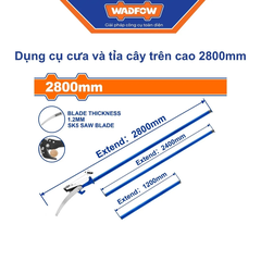 Dụng cụ cưa và tỉa cây trên cao 2800mm-Wadfow WPR4701