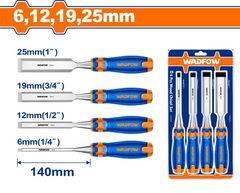 Bộ 4 đục gỗ 6, 12, 19, 25mm-Wadfow WWC2204