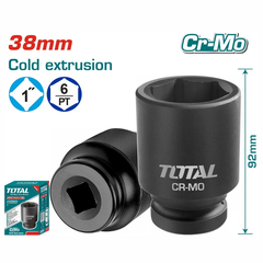 Đầu tuýp đen lục giác vuông 1" impact 38mm -TOTAL-THHISD0138L