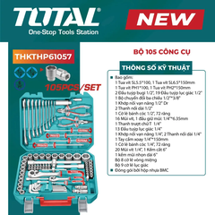 Bộ 105 công cụ -TOTAL-THKTHP61057