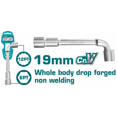 Chìa vặn góc L 19mm -TOTAL-THWL1906