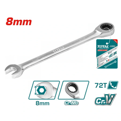 Cờ lê miệng vòng 2 chiều (8mm) -TOTAL-TCSPAR081