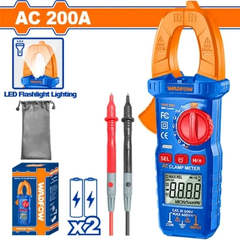 Đồng hồ kẹp AC kỹ thuật số 200A 2000 số đếm-Wadfow-WDM8201
