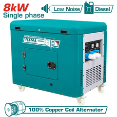 Tổ máy phát điện dùng dầu Diesel 8.0kW-TOTAL-TP280001