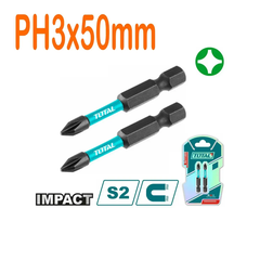 Bộ 2 mũi bắt vít PH3x50mm-TOTAL-TACIM71PH350